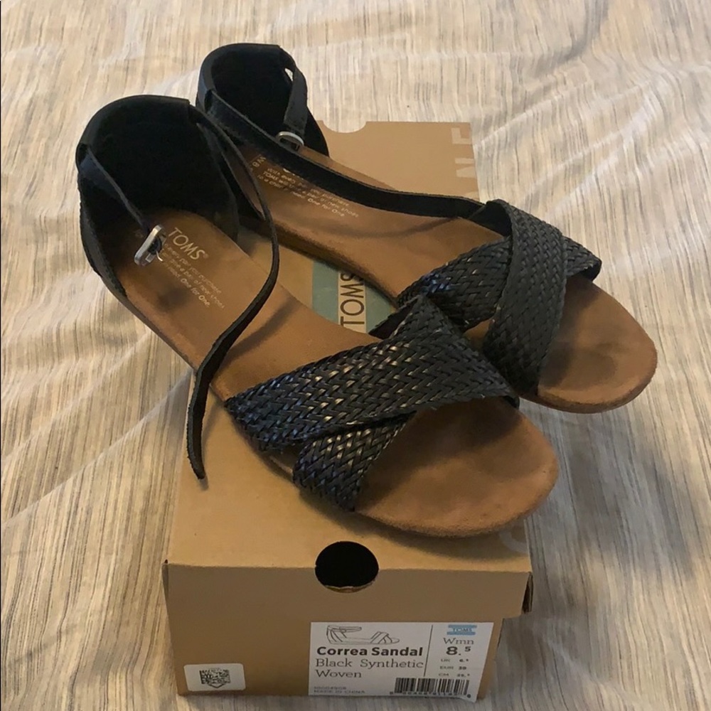 Toms Correa Sandal Black - women’s size 8.5
